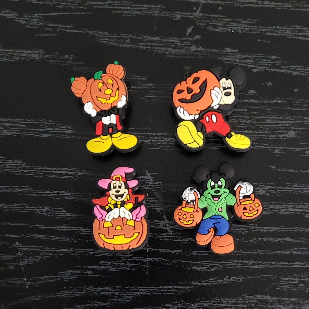 Disney Mickey Mouse Halloween Jibbitz Charms For Crocs